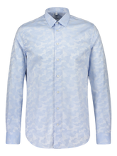 Load image into Gallery viewer, Slim fit shirt in Albini blue cloud