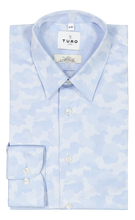 Load image into Gallery viewer, Slim fit shirt in Albini blue cloud
