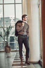 Load image into Gallery viewer, Slim fit shirt Pyry with micro camouflage print