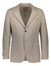 Load image into Gallery viewer, Slim fit blazer in beige linen