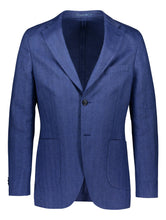 Load image into Gallery viewer, Slim fit blazer in blue linen