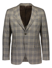 Load image into Gallery viewer, Modern fit blazer in beige check