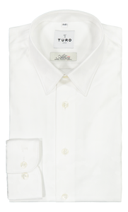 Slim fit shirt in Albini white cloud