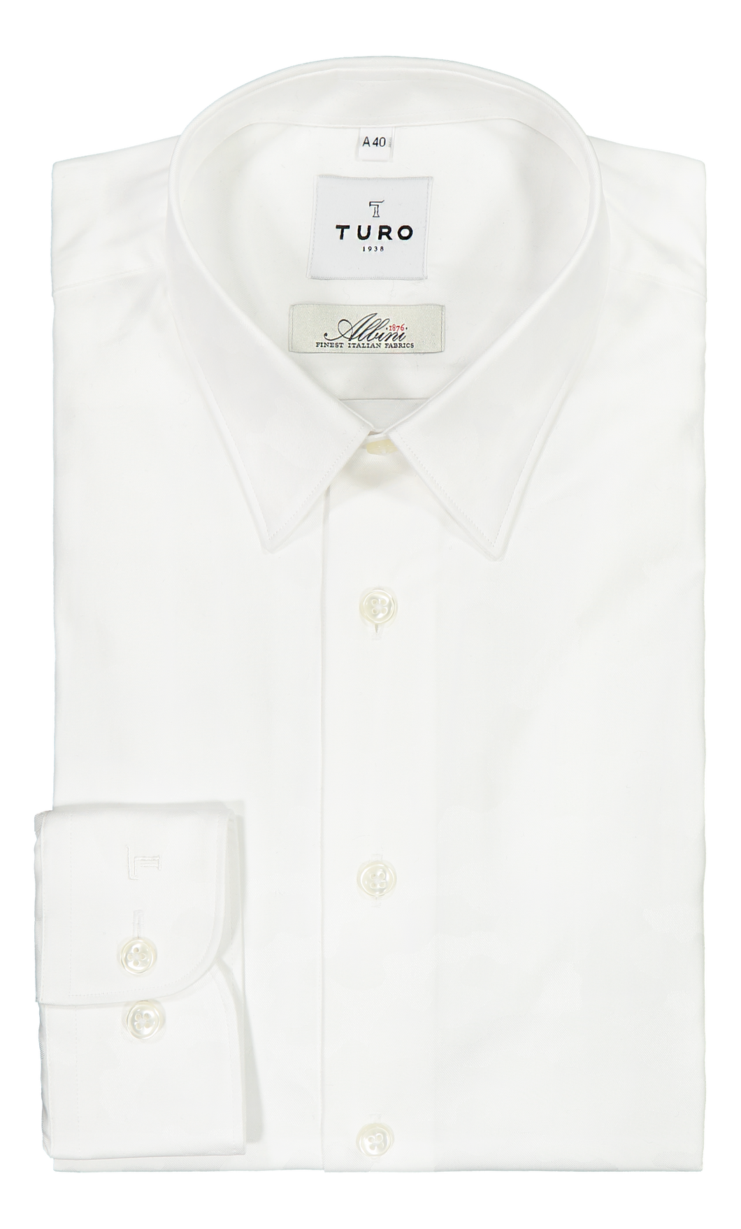 Slim fit shirt in Albini white cloud