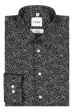 Load image into Gallery viewer, Slim fit shirt Pyry in Albini dark print
