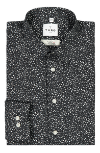 Slim fit shirt Pyry in Albini dark print