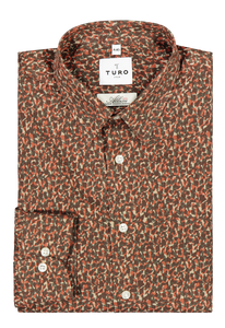 Slim fit shirt Pyry with micro camouflage print