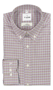 Casual slim fit shirt in Albini multicolor