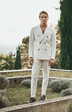 Load image into Gallery viewer, Kaksirivinen bleiseri Jacob&lt;br&gt; valkoinen &lt;br&gt; slim fit
