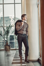 Load image into Gallery viewer, Slim fit shirt Pyry with micro camouflage print
