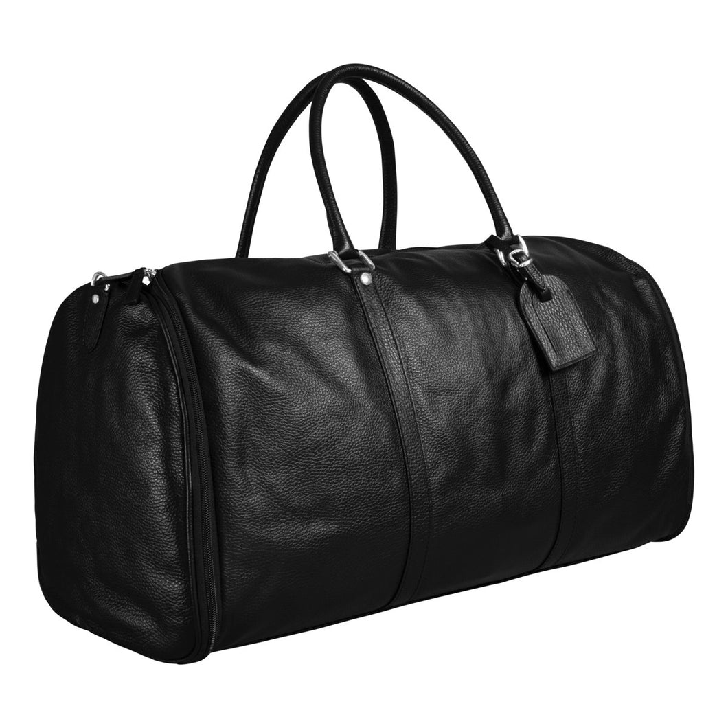 Leather suit bag weekender