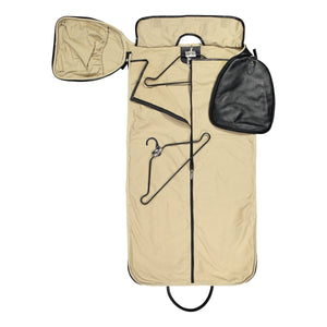 Leather suit bag weekender