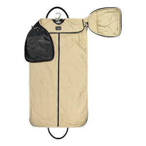 Leather suit bag weekender