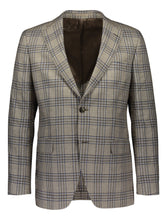 Load image into Gallery viewer, Modern fit blazer in beige check
