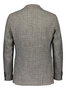 Slim fit blazer in black/white pattern