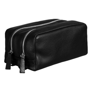 Leather toiletry bag