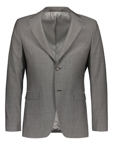 Harmaa puku <br> Tollegnon villaa <br> slim fit