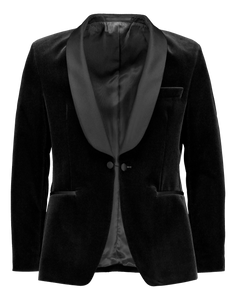 Italian black velvet 2340