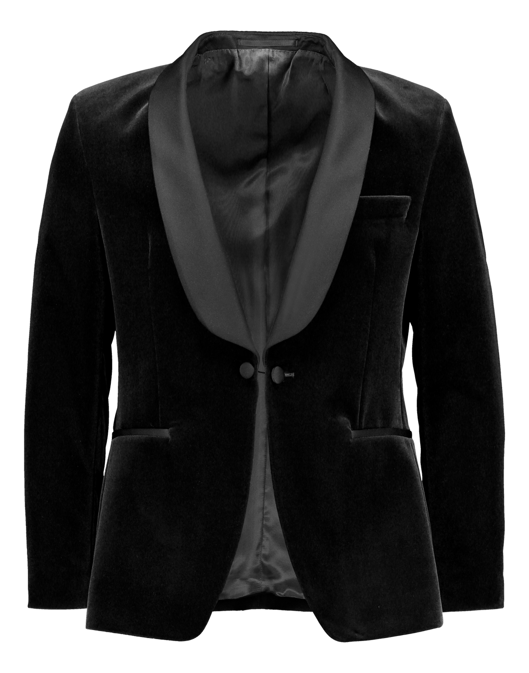 Italian black velvet 2340