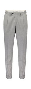 Slim fit trousers in grey flannel