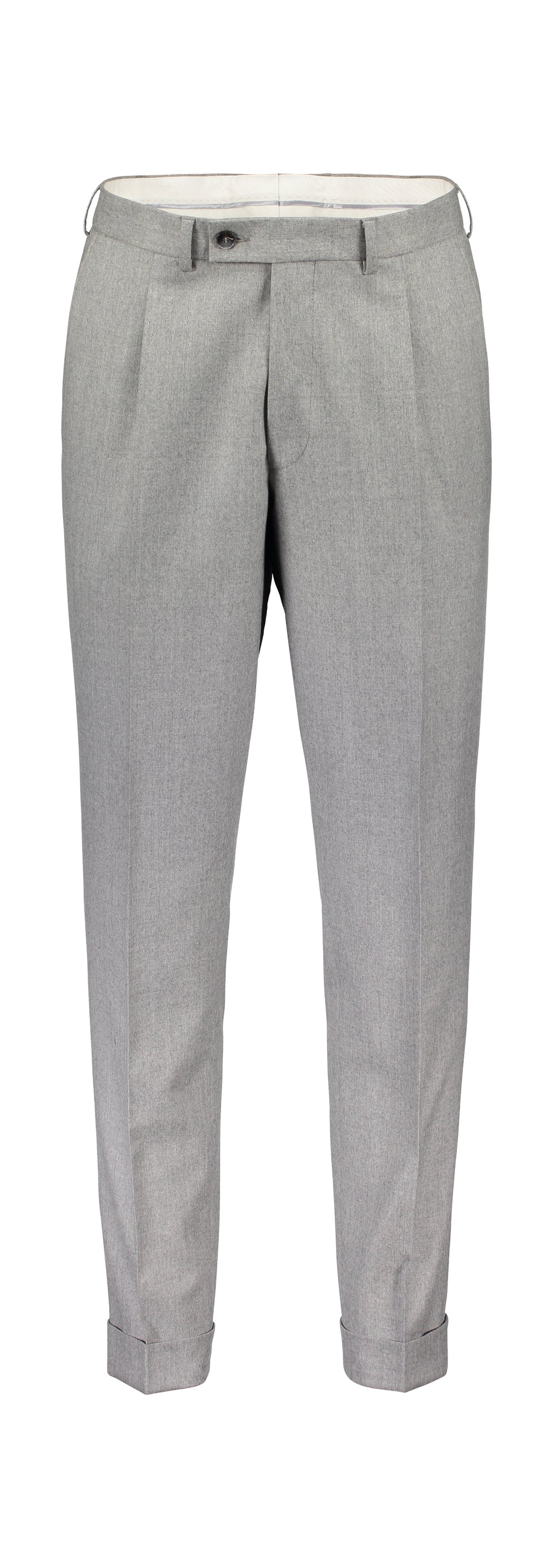 Slim fit trousers in grey flannel