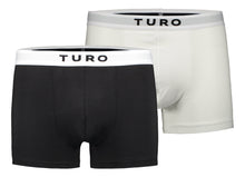 Load image into Gallery viewer, Boxers white/black dual-pack
